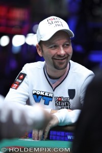 Daniel Negreanu in Final 27 at 2015 WSOP Main Event